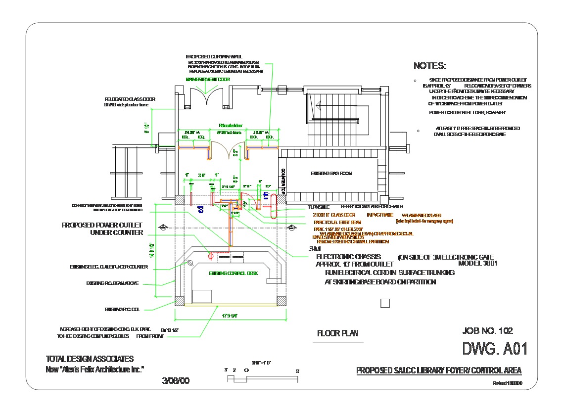 Salcc Library control fl plan 'A'